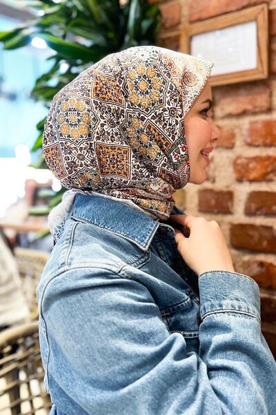 Armine Sportski keper šal - 8330P-32 - Etnički šal uzorak