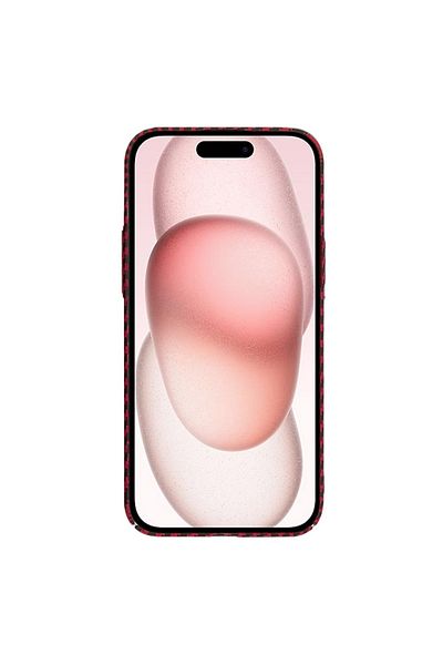 Techsuit IPhone 15 Case - Techsuit Carbonite FiberShell - Red