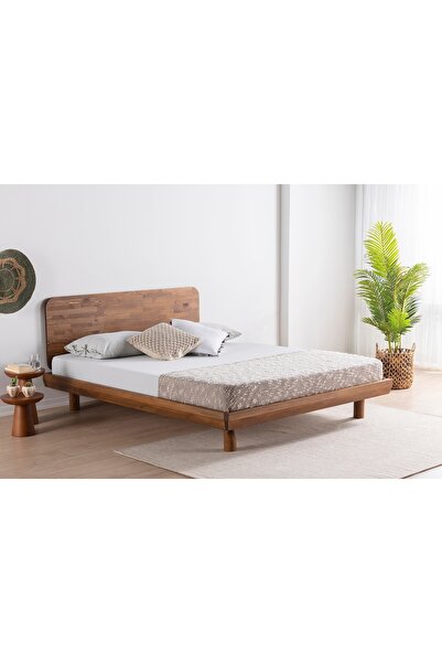 Vivense LUNA LUCAS AHŞAP KARYOLA, CEVİZ, 120X200