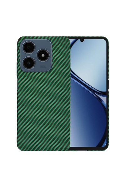 Techsuit Carcasă pentru Realme C63 / C61 - Techsuit Carbonite FiberShell - Verde