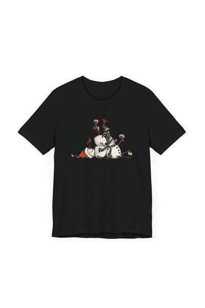 OEM Tricou Christmas Party 2, personalizat, negru, cu maneca scurta, tematica...