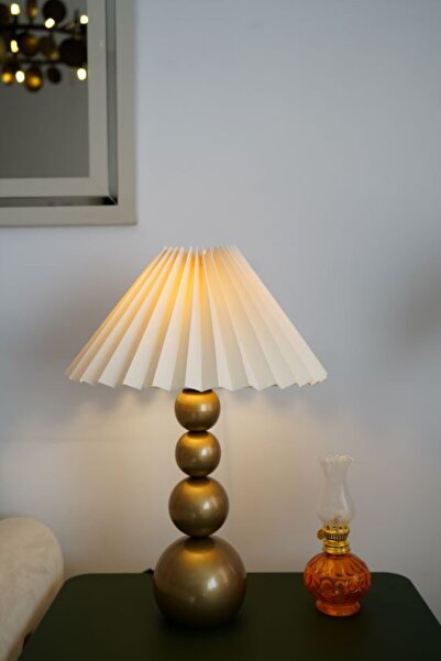 retro home design Eskitme Top Model Kumaş Umbrella Şapkalı Dekoratif Abajur S...