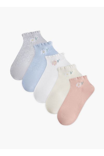 Flora Bella by Shoexpress جوارب متنوعة بطول الكاحل - طقم من 5 قطع