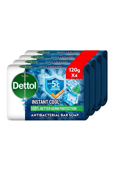 Dettol Cool Anti-Bacterial Bar Soap Menthol & Eucalyptus Scent Value Pack
