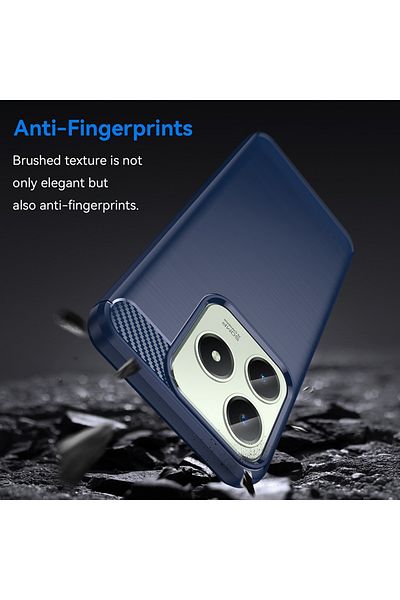 Techsuit Case for Realme C63 / C61 - Techsuit Carbon Silicone - Blue