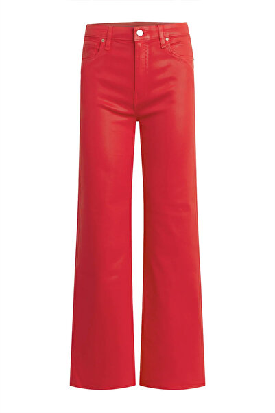 Hudson Red High-rise Wide Leg Pants - - 27, Red