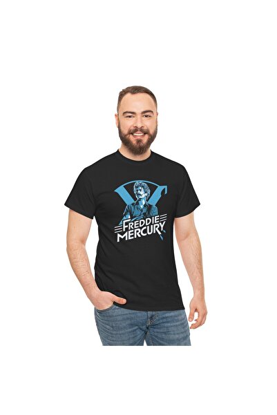 OEM Tricou personalizat Music, negru, Freddie Mercury pasionatii de muzica, marimea M