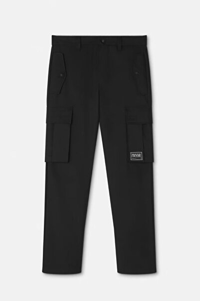 VERSACE JEANS COUTURE ΠΑΝΤΕΛΟΝΙΑ ΚΑΡΓΚΟ - - 50, ΜΑΥΡΟ