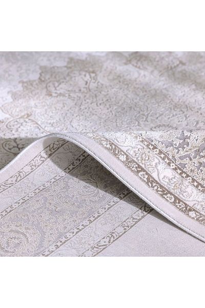 Danube Home Luxura Artsilk Modernclassic Rug Acrylic Area Rug Floor Covering L230xW160cm-Grey Beige