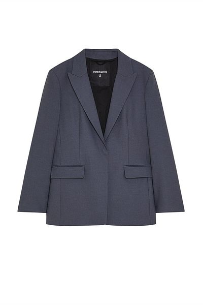 Patrizia Pepe Regular Fit Jacket - - 38, Gray