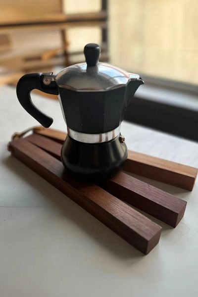 AYBİ DEKOR Handmade Wooden Trivet Beech Solid