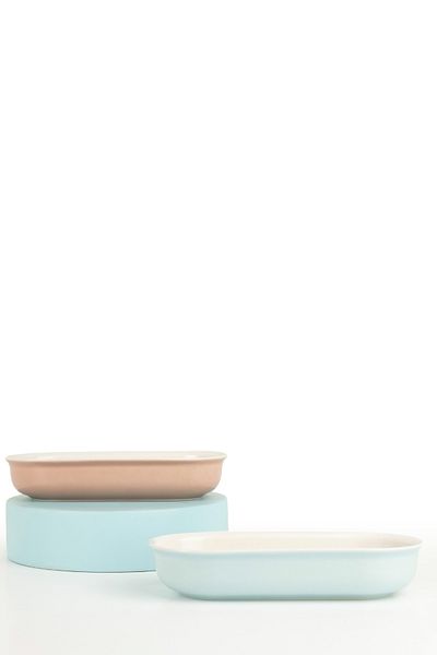 Kütahya Porselen Soft U Form 2 Piece 20 cm Oval Bowl