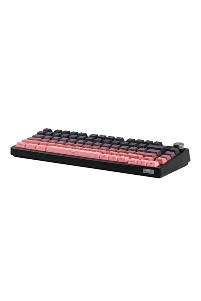 Epomaker HE75 Tri Mechanical Black Pink Flamingo Switch RGB Kablosuz Hotswap Mekanik Gaming Klavye