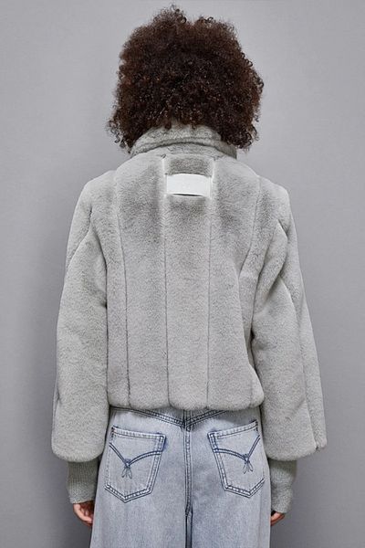 Patrizia Pepe REGULAR FIT JACKET - PATRIZIA PEPE - 46, GREY