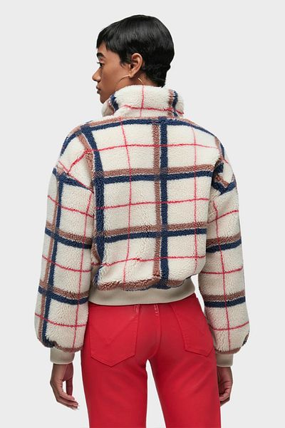 Hudson Hook & Eye Sherpa Jacket - - M, Cream