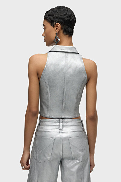 Hudson HALTER VEST - - M, SILVER