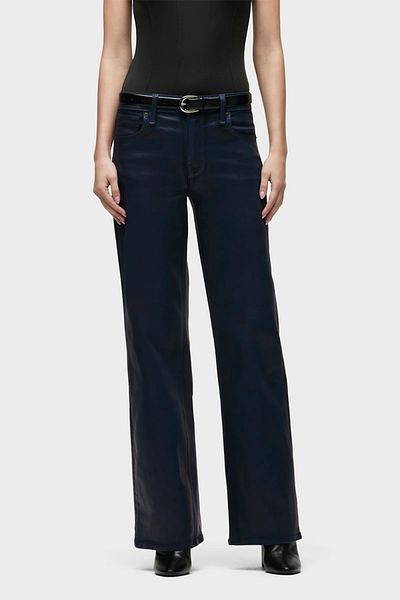 Hudson Red High-rise Wide Leg Pants - - 26, Navy