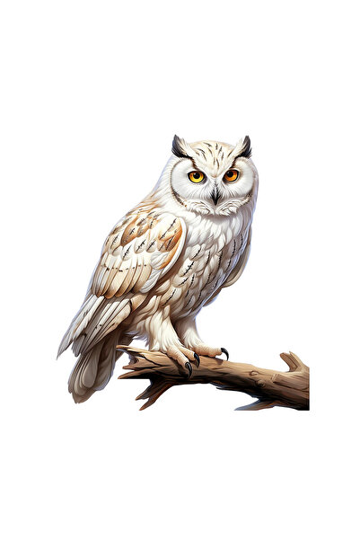 INOVATIX Set de 8 piese, autocolant bufniță singuratică, INOVATIX®. 6 cm