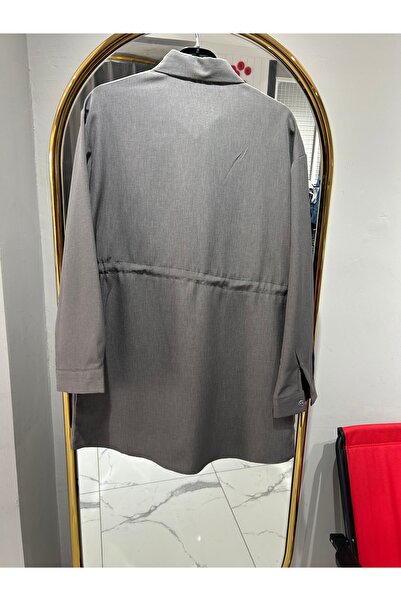 Lotus Cep ve Şerit Kısmı İncili Şık Tunik (Geniş Kalıp)