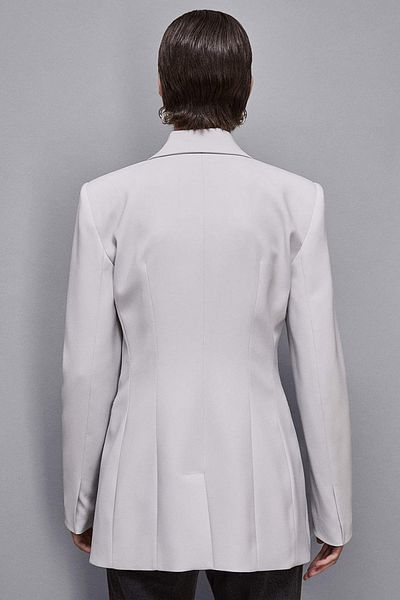 Patrizia Pepe Zip Fly Jacket - - 48, Gray