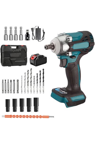Generic Masina De Insurubat Cu Impact, Motor Fara Perii, 300nm, Incarcator Si Acumulator