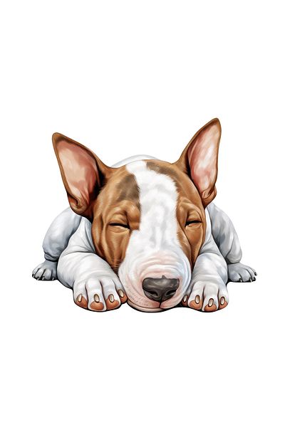 INOVATIX Set of 8 pieces, Sticker Bull Terrier, INOVATIX®. 6 cm