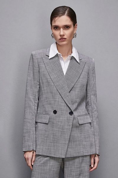 Patrizia Pepe SACOU CU DOUĂ NASTURI - PATRIZIA PEPE - 46, ALBASTRU