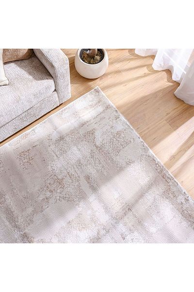 Danube Home Nowa Shine Rug Polypropylene + Polyester Area Rug Floor Covering L180xW120cm-Beige