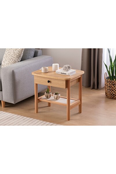 Vivense MERLİN ÇEKMECELİ YAN SEHPA