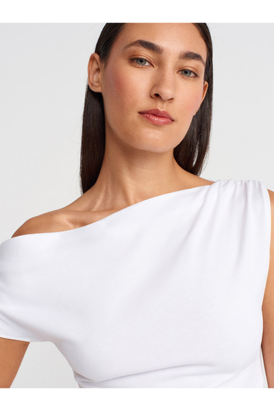 Dilvin 31885 Ασύμμετρο Μπαλάκι Μπαλάκι-Λευκό