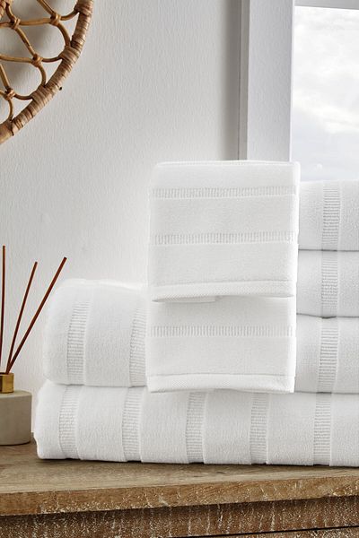 Özdilek Sadem Organic Stripe Hand and Face Towel 50X90 cm