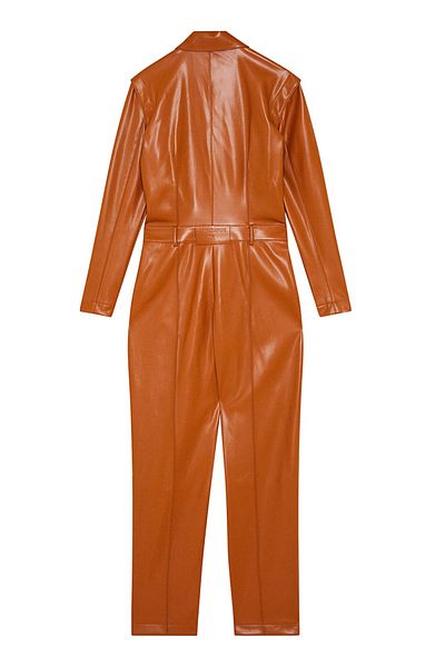 Patrizia Pepe Eco-leather Dress - - 40, Brown