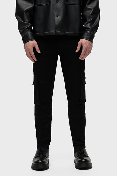 Hudson SKINNY CARGO JEANS - HUDSON - 30, BLACK