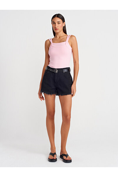 Dilvin 21105 Double Strap Tank-Top Dusty Pink