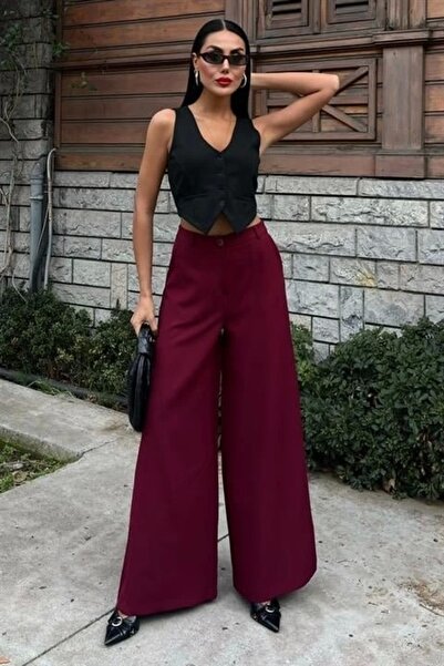 Lijuri Παντελόνι Palazzo με φαρδύ πόδι 0080