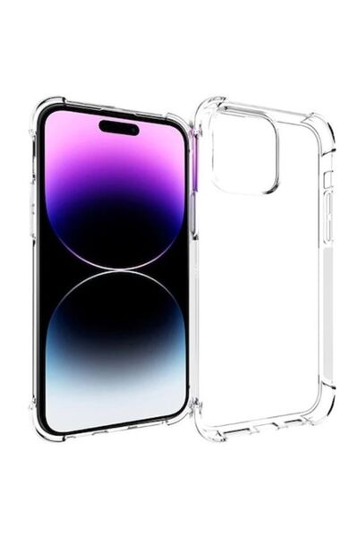 bzstore Carcasă ultra subțire antișoc pentru iPhone 15 Pro, transparentă
