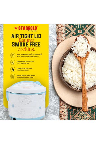 Generic Stargold 1.8l Automatic Rice Cooker 700w Multi-function Electric Cooker With Keep-warm – 220-240v