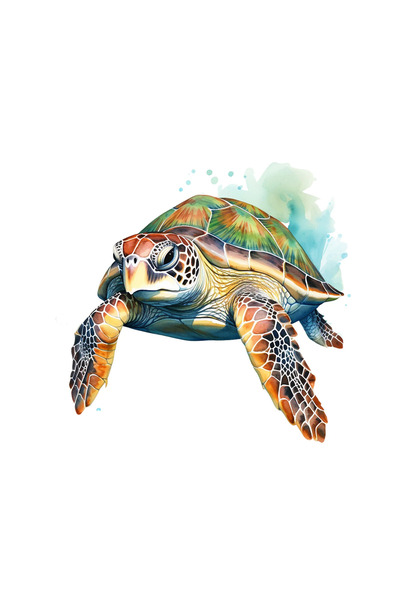 INOVATIX Set de 8 bucăți, autocolant cu broască țestoasă curcubeu, INOVATIX®....