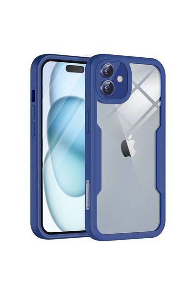 Techsuit Husă iPhone 16 Plus + Protector de Ecran - Techsuit ColorVerse 360 ​​Series - Albastră