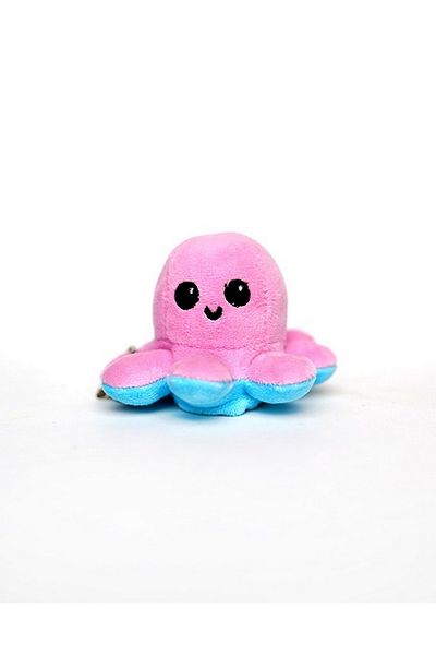 farist Mod Changing Octopus Toy Keychain Pink and Blue 11 cm