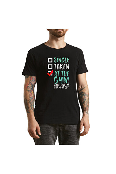 OEM Tricou Barbati Antrenament Serios, mesaj amuzant, negru, Marimea L