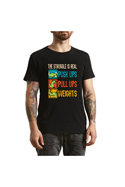 OEM Men's Fitness T-Shirt Humor, inspiration and irony, black, size M