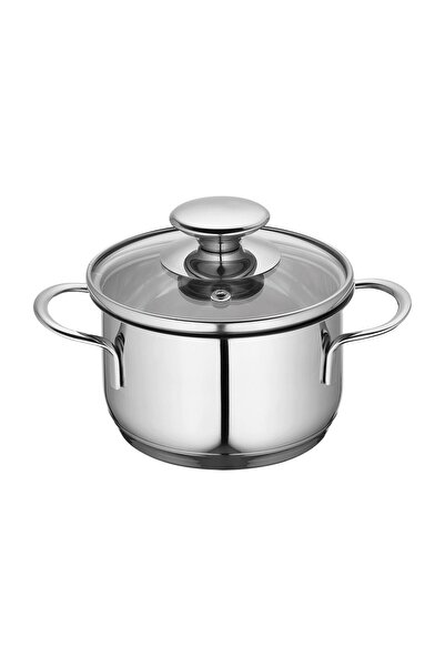 Kuchenprofi Mini Cook 12 cm Tencere, Cam Kapaklı Paslanmaz Çelik