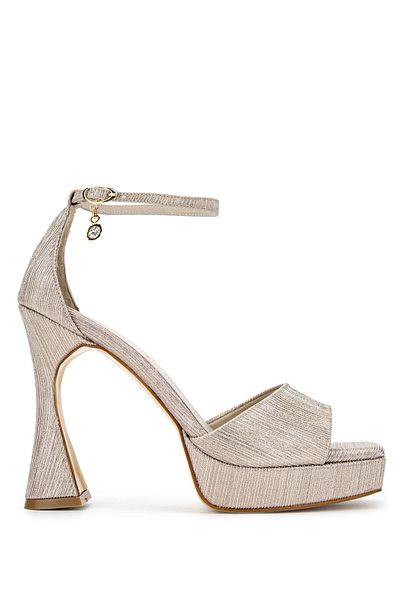 Tamer Tanca Women's Vegan Gold Heeled Shoes