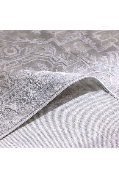 Danube Home سجادة Nowa Shine Rug مصنوعة من مادة البولي بروبيلين والبوليستر لتغطية الأرضيات، طول 230 سم × عرض 160 سم - رمادي فاتح/كريمي