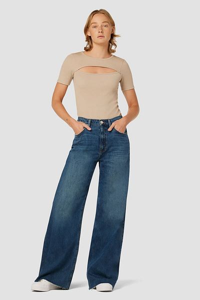 Hudson Blugi Jodie cu picior lat - - Albastru, 27