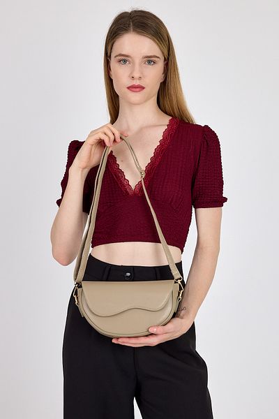 Rays Geantă de umăr cu detaliu de husă Mink Symmetry 3024