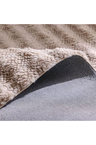Danube Home Textra Soft Fur Design Rug Polyester Area Rug Floor Covering L230xW160cm-Beige