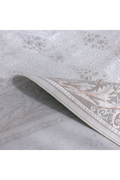 Danube Home Pearl Artsilk Rug Polyester Area Rug Floor Covering L340xW240cm-Cream & Multi 231300472165