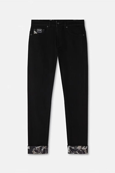 VERSACE JEANS COUTURE Τζιν με μπαρόκ σχέδιο - - 36, Μαύρο